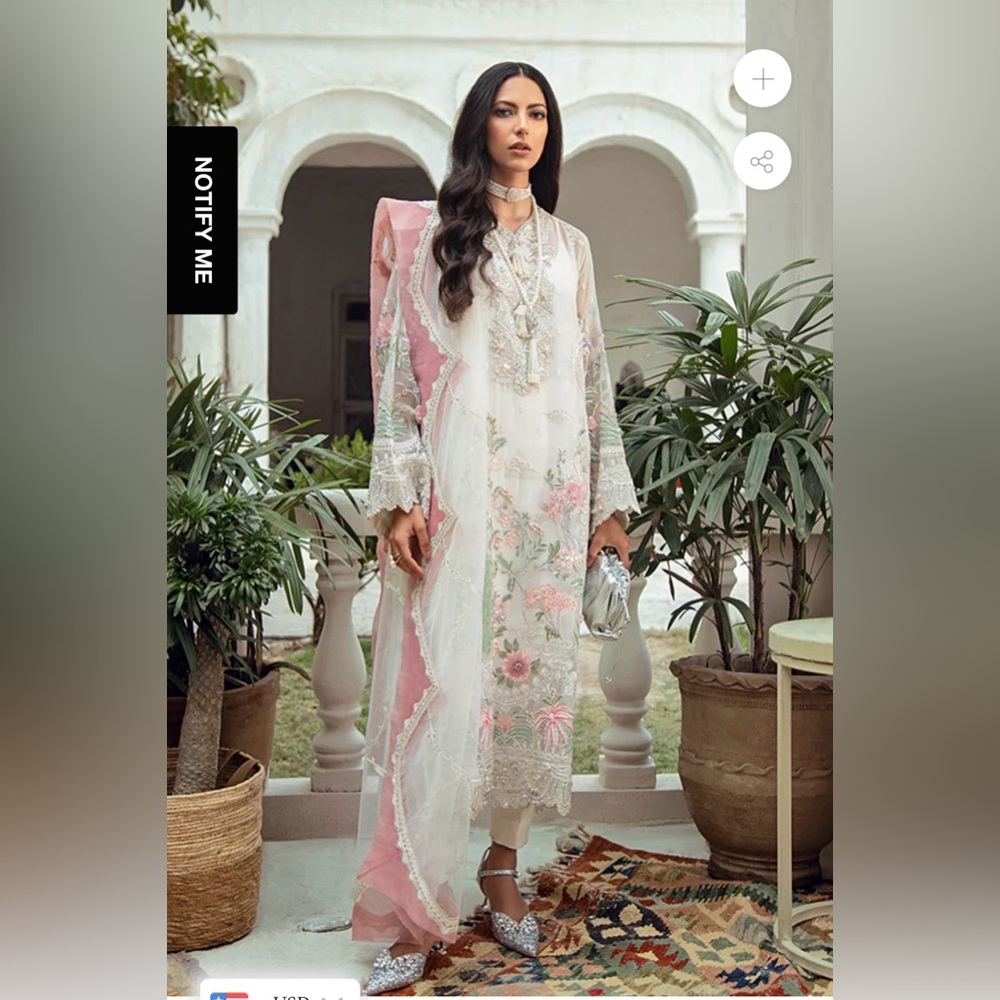 Suffuse By Saha Yasir- Freesia-Lilian (stitched) Small- sold out online